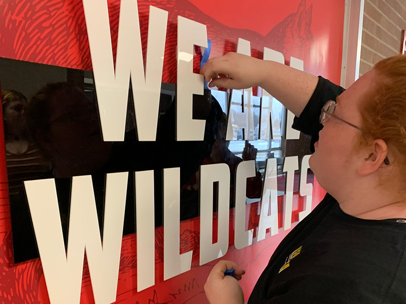 We are Wildcats sign